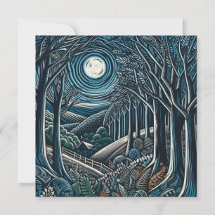 Tarjeta Noche en los bosques