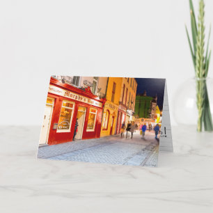 Tarjeta Noche En Los Pubs De Galway Irlanda