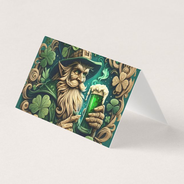 Tarjeta Noche encantada de la tostada de Ale A Leprechauns (Anverso)