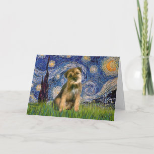 Tarjeta Noche estrellada - Border Terrier #1