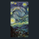 Tarjeta Noche estrellada de Vincent van Gogh.<br><div class="desc">Famosa noche de estética artística por Vincent van Gogh. Impresionismo,  pintura al óleo.</div>