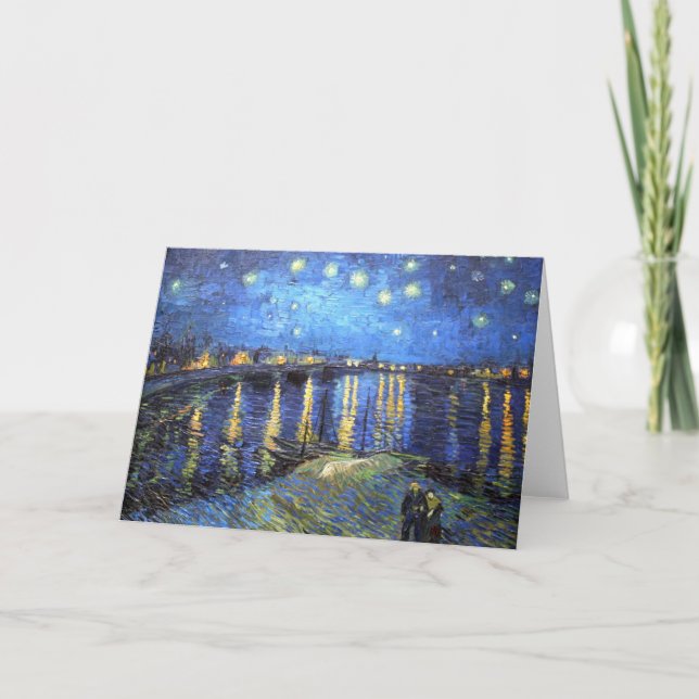 Tarjeta Noche estrellada: Van Gogh (Anverso)