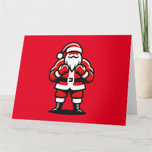 Tarjeta Noche festiva de Santa Lucía - Gracioso boxeo en f