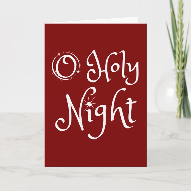 Tarjeta Noche Santa de Navidad (Anverso)
