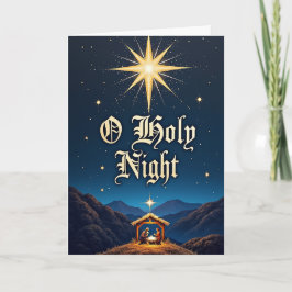 Tarjeta Noche Santa – Estrella sobre Belén