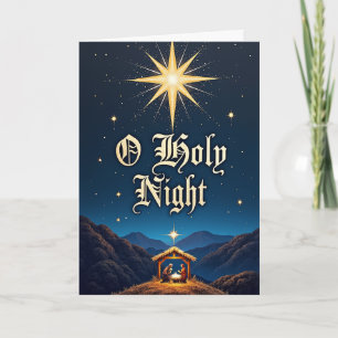 Tarjeta Noche Santa – Estrella sobre Belén