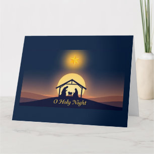 Tarjeta Noche Santa Natividad Navidad