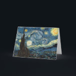 Tarjeta Noche Van Gogh Starry<br><div class="desc">Noche estrellada de pintura Vincent Van Gogh</div>