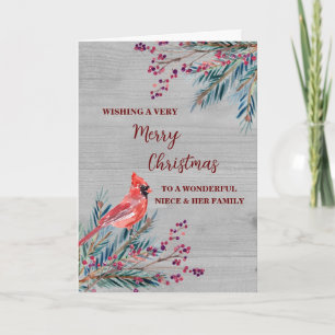 Tarjeta Nochebuena rusa y Feliz Navidad a la familia