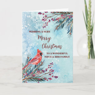 Tarjeta Nochebuena rusa y Feliz Navidad a la familia