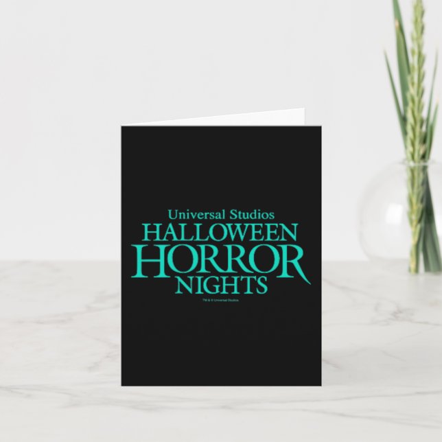 Tarjeta Noches de horror de Halloween Monstruos universale (Anverso)
