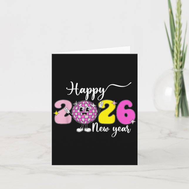 Tarjeta Nochevieja Nochevieja Hola 2026 Feliz Año Nuevo 20 (Anverso)