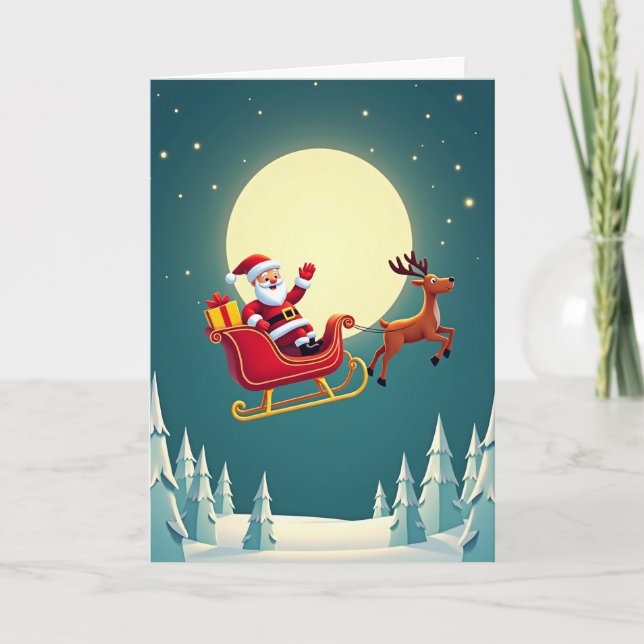 Tarjeta nocturna de figura alegre (Anverso)
