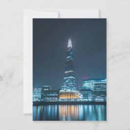 Tarjeta nocturna de Londres