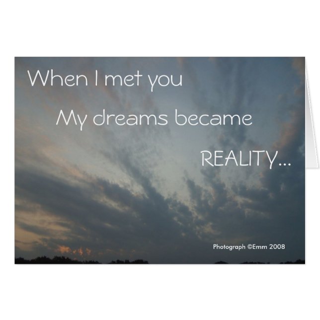 Tarjeta nocturna de realidad (Anverso (Horizontal))