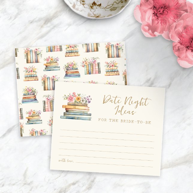 Tarjeta nocturna de tema del libro (Book Theme Date Night Card
)