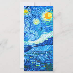 Tarjeta nocturna Van Gogh Starry