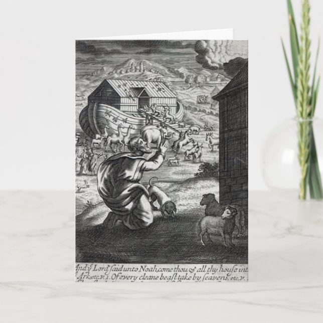 Tarjeta Noé entra al Arca (Anverso)