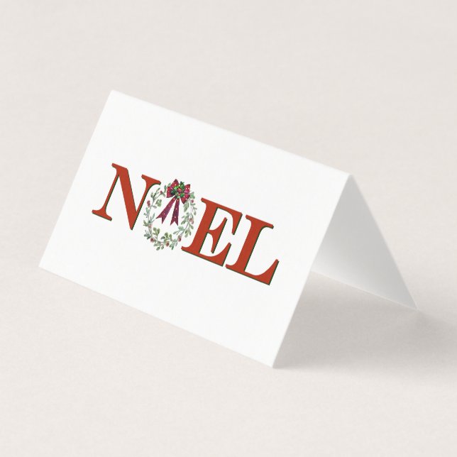 Tarjeta Noel con corona (Anverso)