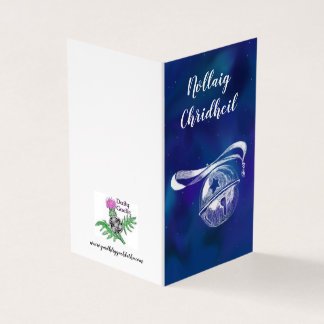 Tarjeta Nollaig Chridheil blue