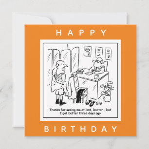 Tarjeta Nombramiento de Médica tardío - Paciente mejor Per