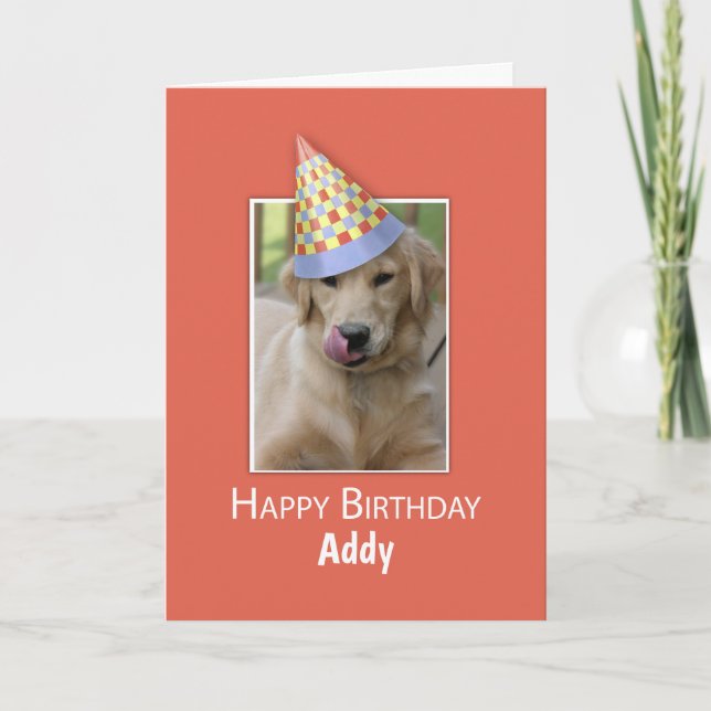 Tarjeta Nombramiento personalizado Cumpleaños de un Gorra  (Anverso)