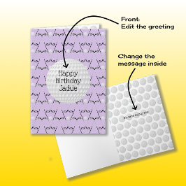 Tarjeta Nombramiento personalizado del patrón de golf