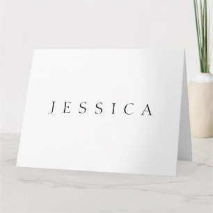 Tarjeta Nombre clásico (o palabra)