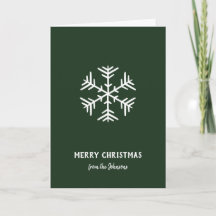 Nombre de familia personalizado Feliz Navidad Copo