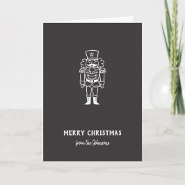 Tarjeta Nombre de familia personalizado Feliz Navidad Prín