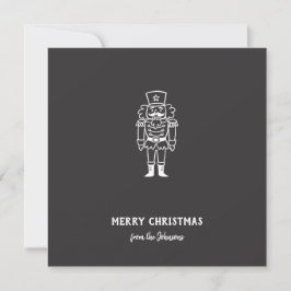 Tarjeta Nombre de familia personalizado Feliz Navidad Prín