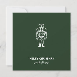 Tarjeta Nombre de familia personalizado Feliz Navidad Prín