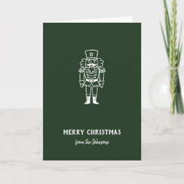 Tarjeta Nombre de familia personalizado Feliz Navidad Prín