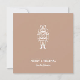 Tarjeta Nombre de Familia Personalizado Feliz Navidad Prín