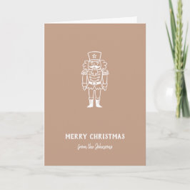 Tarjeta Nombre de familia personalizado Feliz Navidad Prín