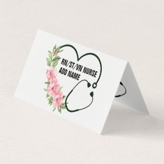 Tarjeta Nombre de la enfermera veterana de registro de est