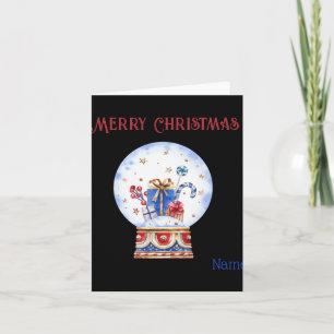 Tarjeta Nombre de Navidad Alegre Lindo Colores Juventud Xs