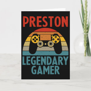 Tarjeta Nombre de regalo Preston Personalizado Divertido G