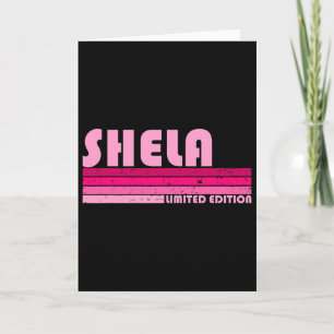 Tarjeta Nombre de Shela Personalizado Retro Vintage 80s 90