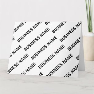 Tarjeta Nombre de tu empresa Patrón Blanco y negro