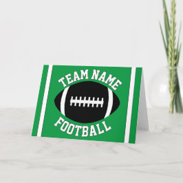 Tarjeta Nombre del equipo de fútbol personalizado y Fiesta