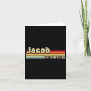 Tarjeta Nombre del regalo de Jacob Personalizado Cumpleaño