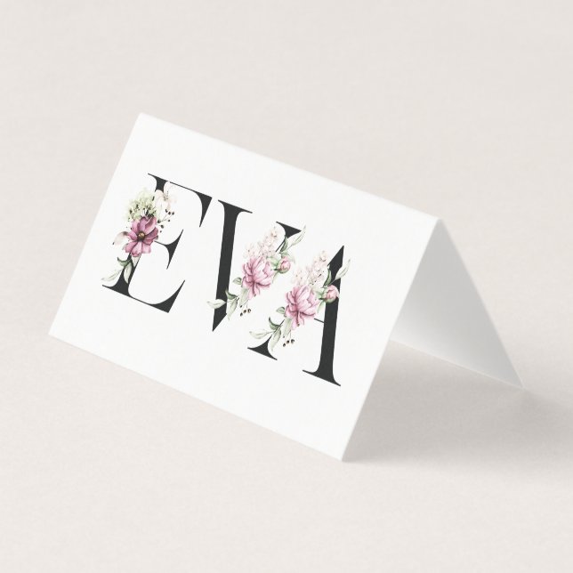 Tarjeta Nombre,Eva (Anverso)