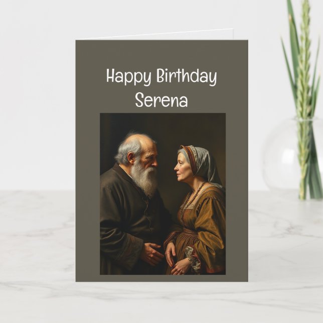 Tarjeta Nombre personalizado Cumpleaños divertida que se e (Anverso)
