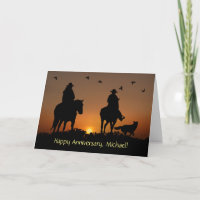 Nombre personalizado de aniversario País Vaquero O