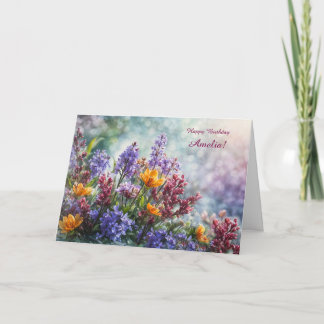 Tarjeta Nombre personalizado de cumpleaños Cualquier nombr