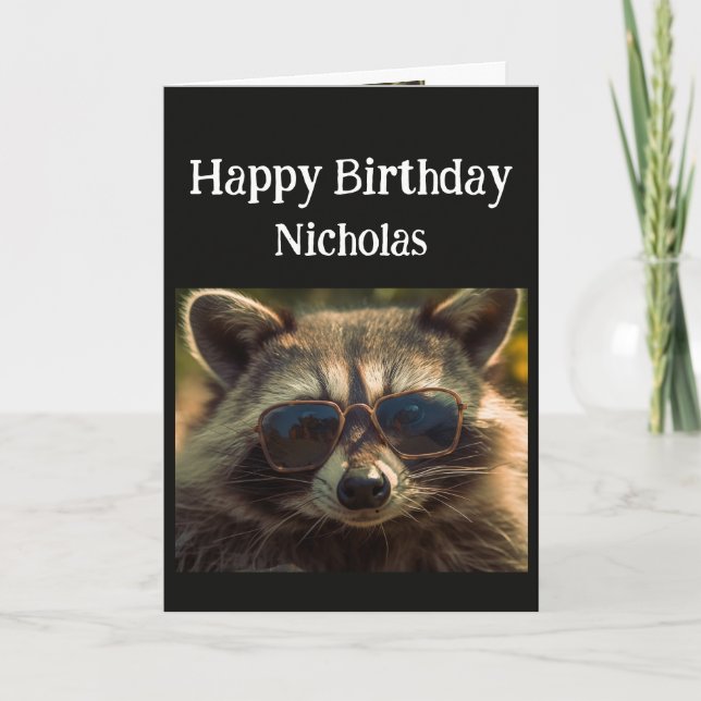 Tarjeta Nombre personalizado de cumpleaños Guay Brother Ra (Anverso)