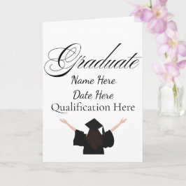 Tarjeta Nombre personalizado de graduación, regalo persona
