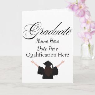 Tarjeta Nombre personalizado de graduación, regalo persona