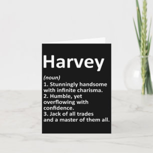 Tarjeta Nombre personalizado de la definición de Harvey Di